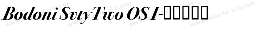 Bodoni SvtyTwo OS I字体转换